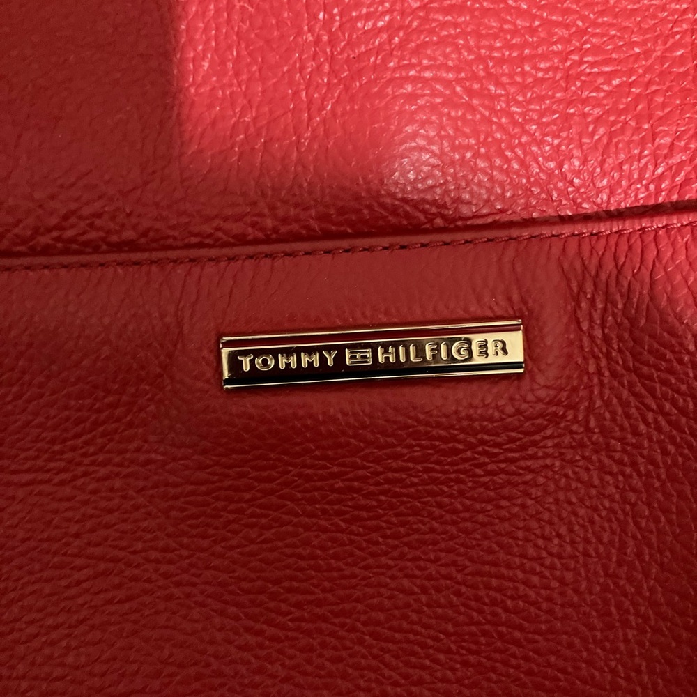 Tommy Hilfiger Bold Red Leather Bag